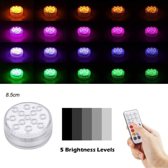 LOFTEK Lot De 2 Lampes LED Submersibles Avec Télécommande RF 50 M , Lumières De Piscine Creusees Entierement Etanches Avec Aimants Ventouses Lumieres Sous Marines De 85 Cm A Changement De Couleur LOFTEK Lot De 2 Lampes LED Submersibles Avec Télécommande RF 50 M , Lumières De Piscine Creusees Entierement Etanches Avec Aimants Ventouses Lumieres Sous Marines De 85 Cm A Changement De Couleur
