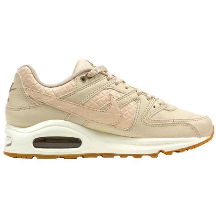 Nike Wmns Air Max Command Prm Chaussures de sport Beige Rose Cdiscount Sport