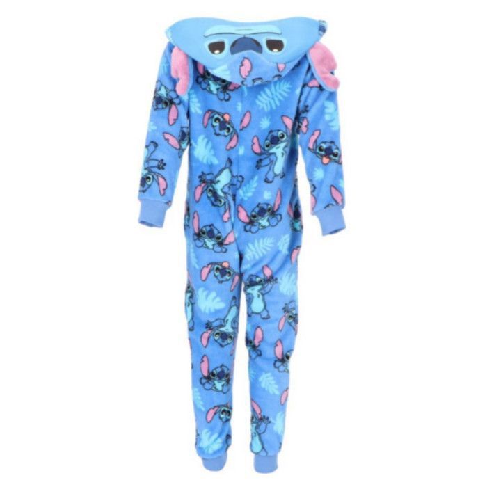 Combinaison Pyjama polaire pour enfants - Lune, 5-10 ans, Bleu