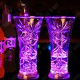 TD® Verre de whisky en verre led rétro-éclairé acrylique tranparent luminescent effets de lumière coloré bars restaurants-3