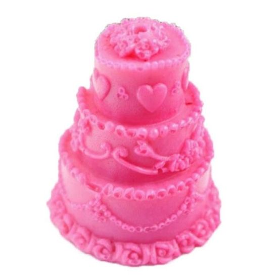 3 Couches De Conception De Gateau Silicone Moule Anniversaire