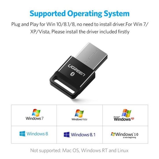 Ototon Usb Adaptateur Bluetooth 4 0 Dongle Sans Fil Pour Pc Windows 10 8 7 Xp Vista Compatible Avec Bluetooth Manette Ps4 Et Xbox Prix Pas Cher Cdiscount
