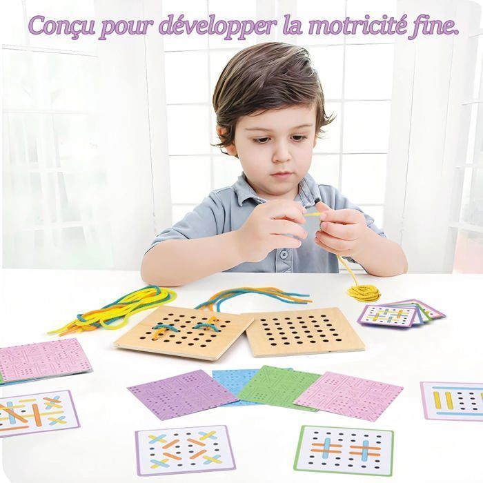 Jouet Montessori En Bois – Compter Avec Les Doigts – Nombres, Calculs Et Cartes – Motricité Fine – Cadeau Éducatif 3-5 Ans