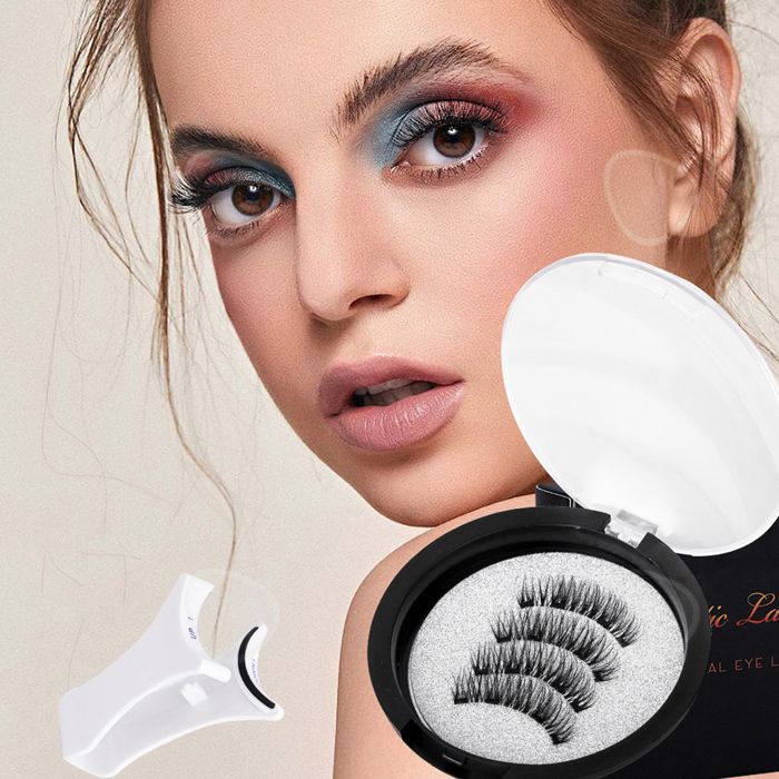 Kit De 4 Paires De Faux Cils Magnétiques Réutilisables MYTEX-SHOP - Effet 3D Naturel Et Volumineux