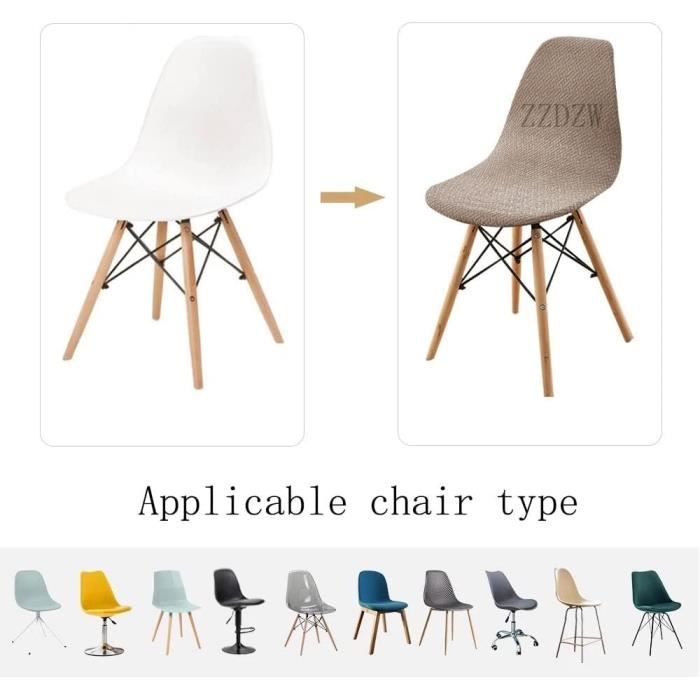 Housses De Chaises Scandinaves Imperméables Extensibles 4/6/8 Pièces - Protection Élégante Pour Salle à Manger