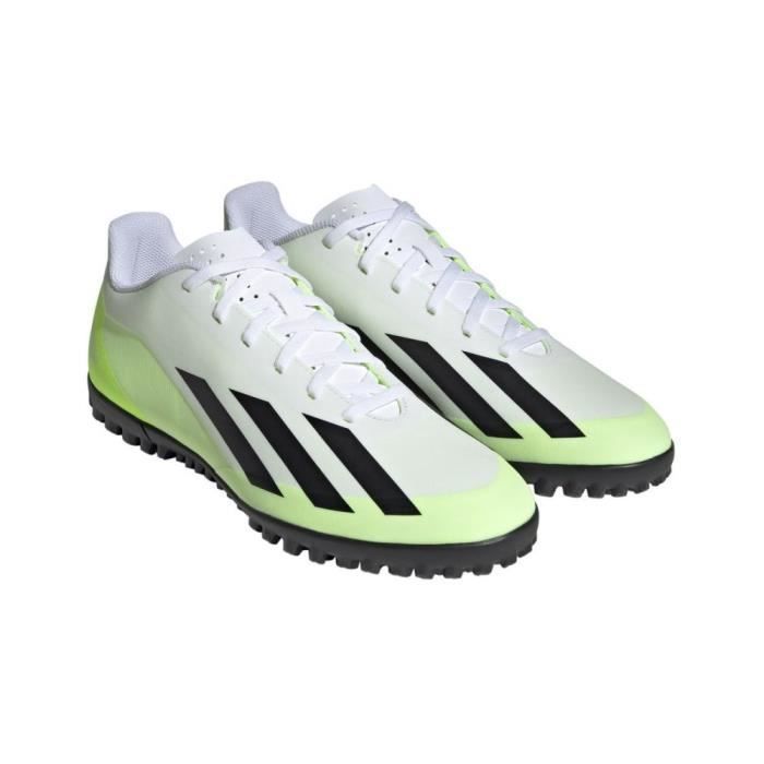 Chaussures de football Adidas X Crazyfast.4 TF Homme Vert Crampons stabilises Terrain synthetique Cdiscount Sport