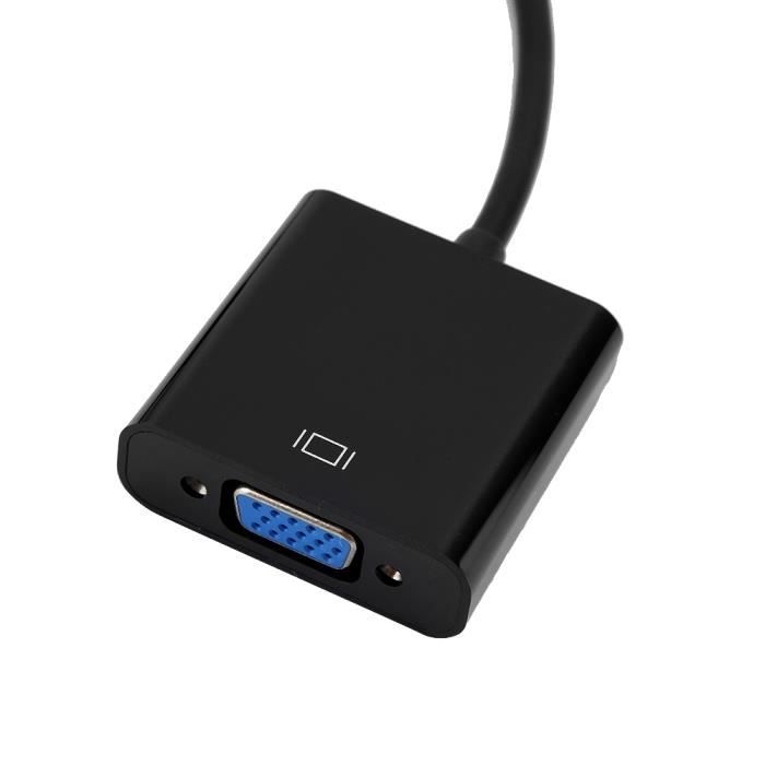 Surface Pro Adaptateur Mini DP à VGA/HDMI/DVI Noir - Adaptateur Et