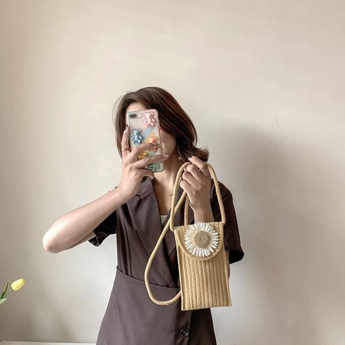 Petit sac à store main en paille