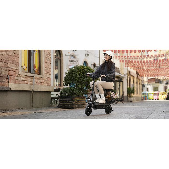 IScooter F7 Trottinette électrique 1000W – 16 Pouces, Pliable, Avec Siège Et APP – Autonomie 50km
