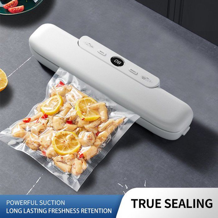 Machine sous vide compacte 110W – Scellage rapide pour aliments secs et humides – Fonctionnement à un bouton – Base antidérapante – Woox