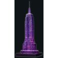 Puzzle 3D Empire State Building illuminé - Ravensburger - Monument 216 pièces - sans colle - avec LEDS couleur - Dès 10 ans-7