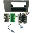 Kit Adaptateur Autoradio 1DIN Volvo S60/ S70/ C70/ V70 + ISO + FM avec vide-poche - noir-0