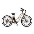Vélo électrique Atalaya - Crème 370Wh (36V-10Ah) - Cruiser Fatbike - Roue arrière - Autonomie 60km-0