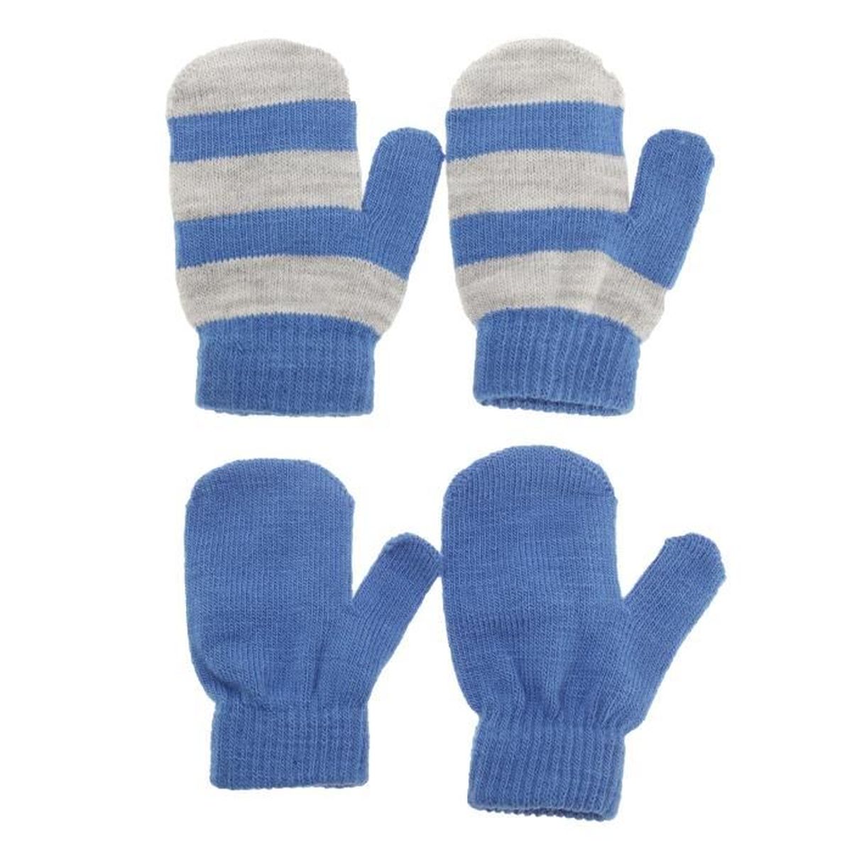 Moufles Bebe Garcon Ou Fille 2 Paires Tu Rouge Blanc Cdiscount Pret A Porter