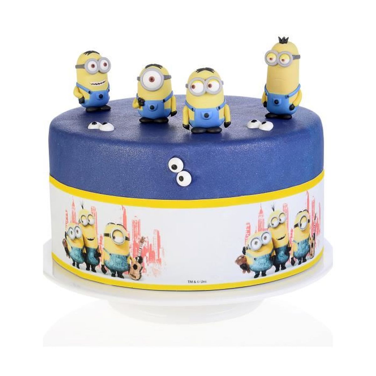 3 Bandes En Sucre Decoration Gateau Minion Cdiscount Maison