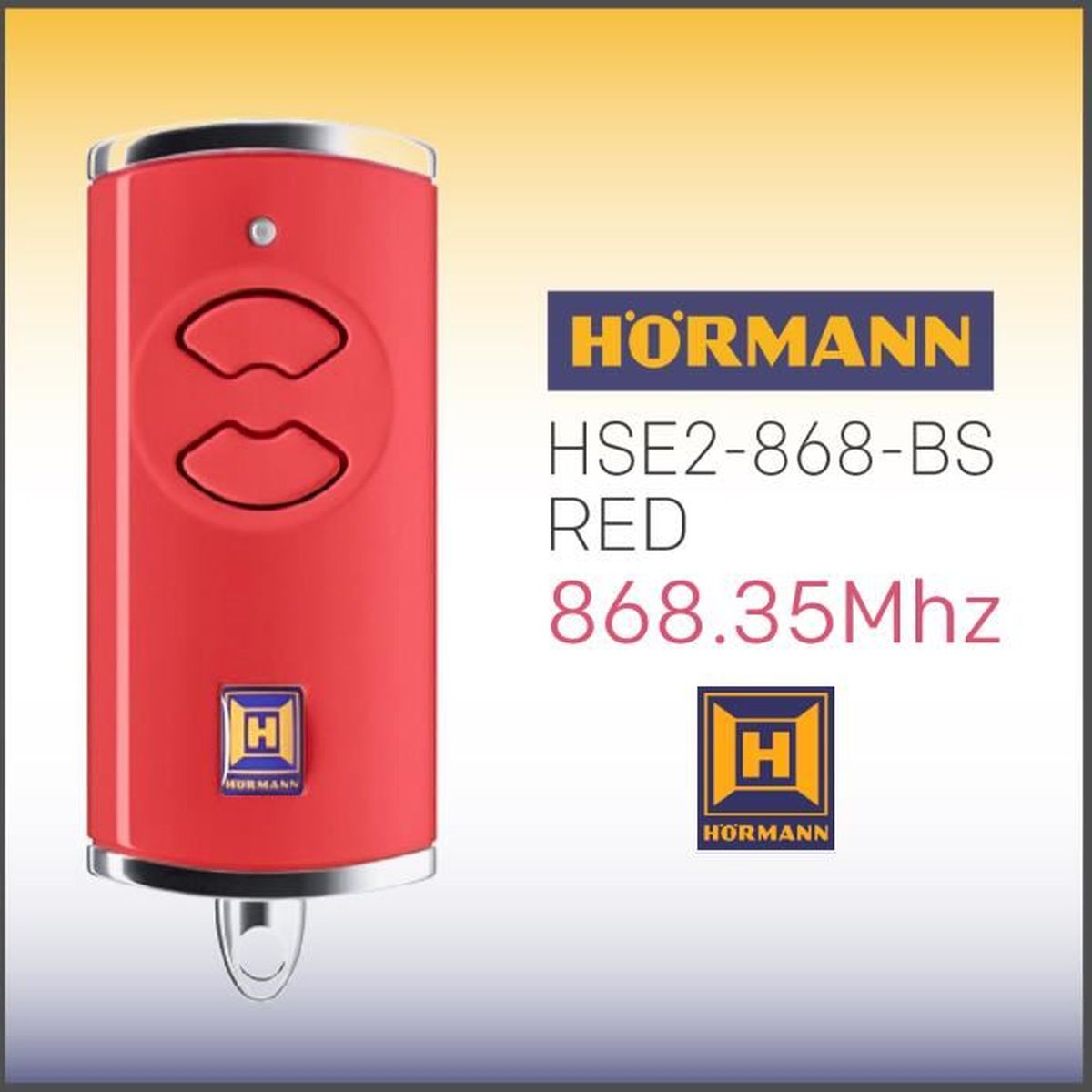 HÖRMANN HSE2-868-BS RED télécommande, 868,3Mhz BiSecur émetteur 2 ...