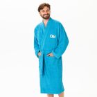 Peignoir adulte 100% Coton - OM 1899 - Olympique de Marseille - Bleu - Taille L