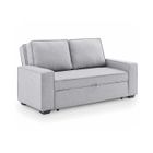 MOBILIER DECO ROAM - Canapé convertible 3 places en tissu gris
