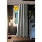 INTEX DECO Rideaux occultant thermique et isolant phonique polaire L140 x H280 cm Inuit Anthracite - Lot de 2