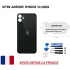 ITECHFRANCE® vitre arrière compatible IPHONE 11 NOIR 6.1 qualité origine en verre, coque cache batterie double face Adhésif,outils