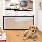 OUTAD Chien Magic Gate, en Maille Filet Porte Bébé Barrière d'escalier Portable Clôture Protection de Sécurité - 110*72cm