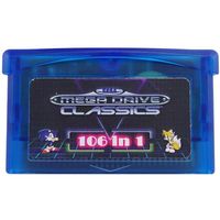 GBA SMS 106 en 1 jeux Sega Master System pour Game Boy Advance SP NDS Multicart