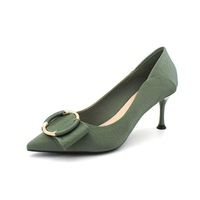 Chaussures à talons hauts pour femme - FUNMOON - Nouvelle mode - Talon fin - Bout pointu - Vert