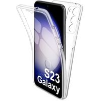Coque pour Samsung Galaxy S23 - Housse Etui 360 Intégrale Transparent 2 Parties Avant Arrière Emboitable Phonillico®
