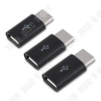 TD® Lot de 3 Mini adaptateur USB Connecteur Universel Micro USB 3 Utilisation Périphérique Connexion Rapide Transfert Partage