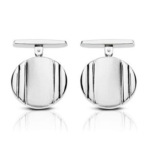 Paire De Boutons De Manchette Art Nouveau – Plaqué Or 18k 750 – Nacre – BRUMMELL
