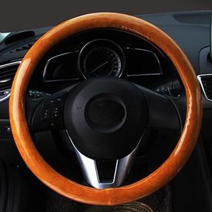 MULTI - Housse de volant en cuir PU Vintage universel, Grain de bois, pour  Tuning de voiture, SUV Lux Grip, p