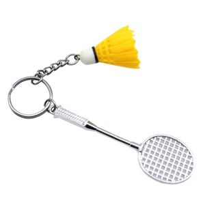 KIT BADMINTON Sport,Porte-clés de Badminton pour sac à dos, Kit de porte-clés deux pièces mignon et créatif - Yellow[C533]