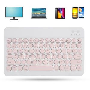 Clavier pour téléphone Duokon clavier sans fil Clavier Bluetooth sans fil, tablette, Smartphone, accessoires informatique d'ordinateur Rose