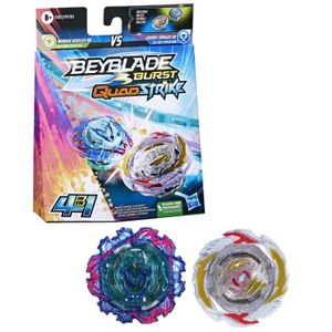 TOUPIE - LANCEUR Toupie - BEYBLADE - Dual Pack Gambit Dragon et Ambush Achilles - Gris - 8 ans