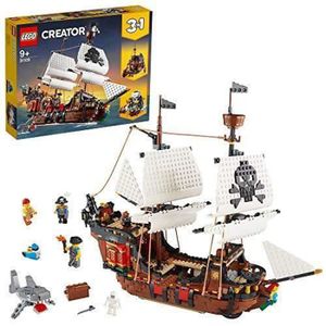 ASSEMBLAGE CONSTRUCTION LEGO - Creator - Le Bateau Pirate - 3 modèles en 1