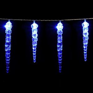 GUIRLANDE DE NOËL Guirlande lumineuse 40 LED 10,4 m bleu stalactite 