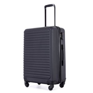 VALISE - BAGAGE Valise rigide, valise à roulettes, bagage à main 4 roues, matériau ABS, serrure douanière TSA, 58,5*39,5*23, noir
