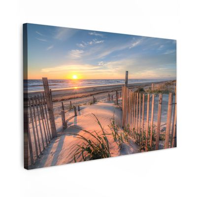 Impression sur toile tableau sur toile châssis bleu ciel paysage