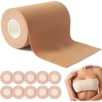 Lot De 2 Cache-Tétons Paillettes Adhésifs - Rose Scintillant - Réutilisables - Idéal Jeu De Rôle & Soutien-Gorge Invisible