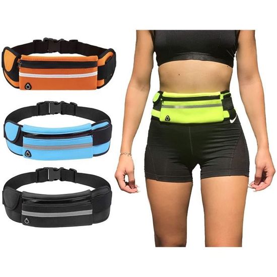 Ceinture Sport étanche Ceinture De Course Sporty Wind - Poche Téléphone étanche, Réglable 60-130cm - Pour Running, Fitness, Randonnée Ceinture Fitness étanche