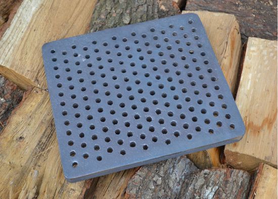 Grille en fonte pour poêle à pellets et cheminées 31,8 x 24,8 cm Clam