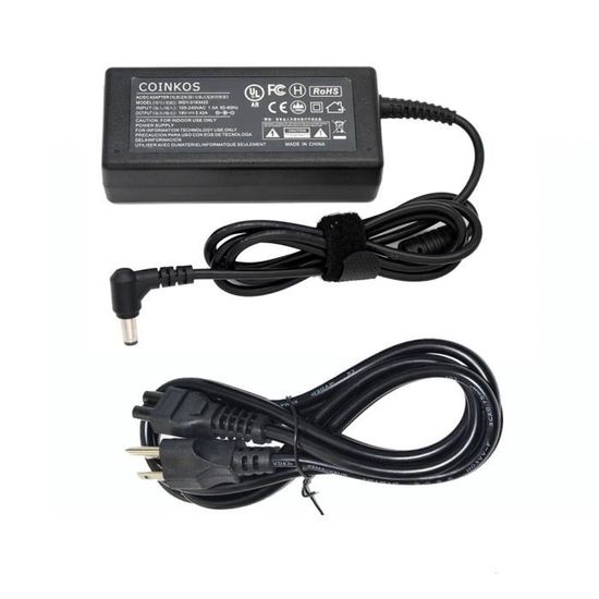 AC Adapter Charger For Toshiba Satellite C655-S5132 & L755-S5216 Laptops – By AbleGrid
