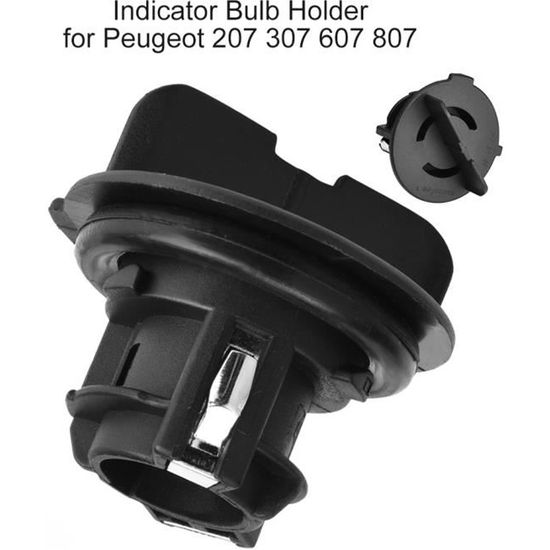 Douille Clignotant Pour Peugeot 207 307 607 - Noir ABS - Remplacement OE 621546