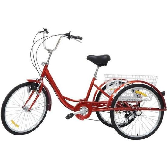 Vélo Enfant 14 Pouces Treeisland Rouge - Avec Roues Stabilisatrices Et Panier, Garçon Fille 3-5 Ans