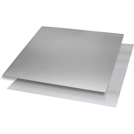 Planche à Découper En Acier Inoxydable 40x30 Cm – Planche à Pétrir, Bord D'arrêt, Hygiénique, Pour Cuisine Pro