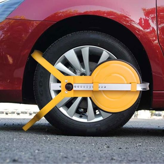Sabot voiture Haute sécurité pour roues carénées - bloque roue