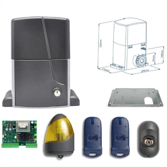 Kit Motorisation Portail Solaire Ducati Home Automation EVE 948T SOLAR