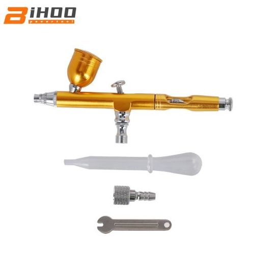 TMISHION Double Aérographe à Gravité Gravity Feed Dual Action 7CC