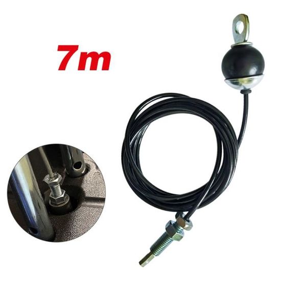 Libershine Cable Musculation, Câble De Gymnastique, Corde Fil D'acier De Remise En Forme DIY LAT Home Gym Poulie Câble Machine Musculation Cable (Type-B, 3M