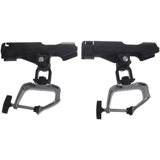 Supports Canne Pêche Lot De 7 Supports Canne à Pêche - Repose-Cannes Réglables Avec Bâtons Aluminium - Pour Pêche Au Coup Piquet Canne à Pêche